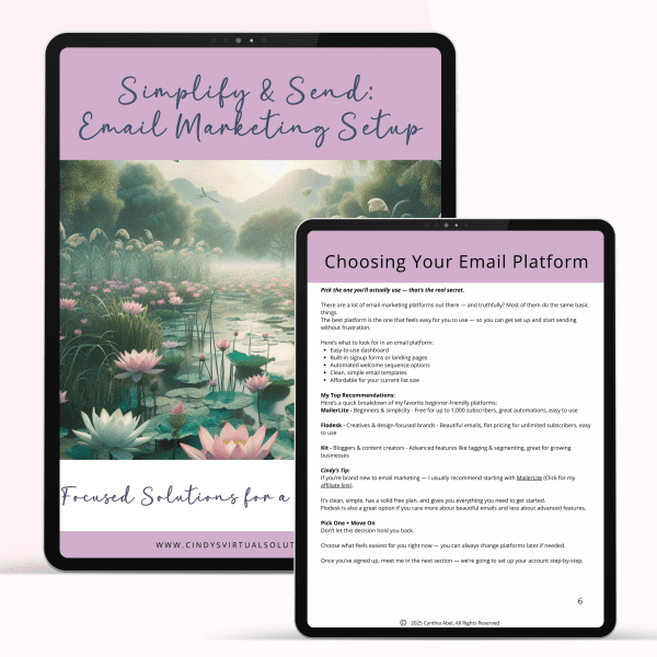 Simplify & Send: Email Marketing Setup