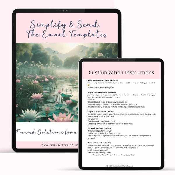 Simplify & Send: The Email Templates